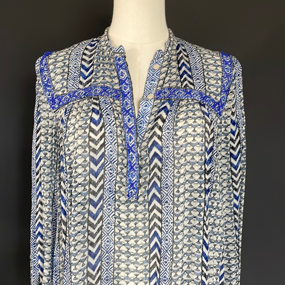 LUCKY BRAND beaded boho top